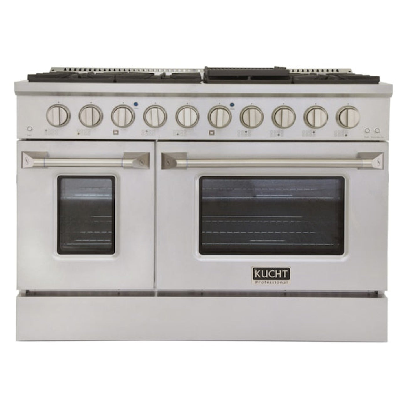 Kucht Professional 48 in. 6.7 cu ft. Propane Gas Range with Silver Knob - KNG481/LP-S