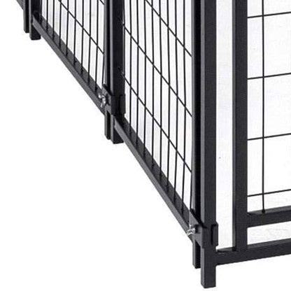 Lucky Dog Uptown Large Outdoor Covered Kennel Heavy Duty Dog Fence Pen (2 Pack) - 108451