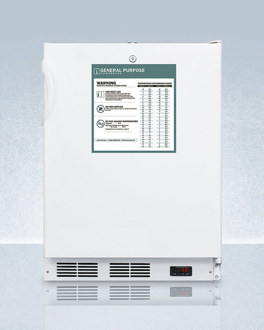 Accucold - 24" Wide Built-In All-Refrigerator, ADA Compliant - FF7LWBIADAGP